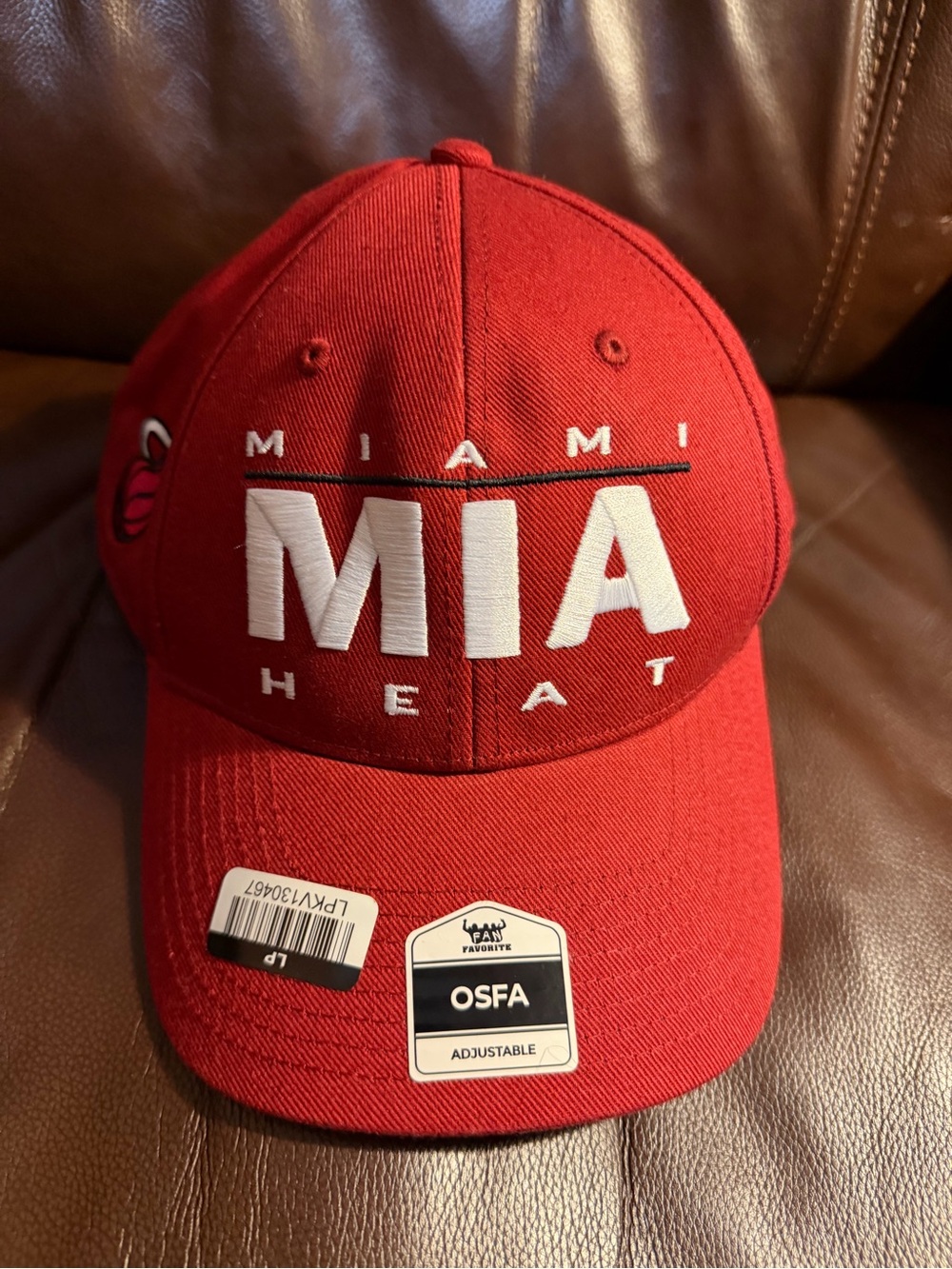 Miami Heat Red Adjustable Baseball Cap